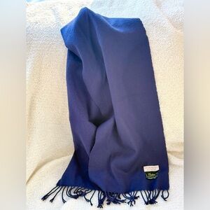 Vintage GIVENCHY MONSIEUR Navy Blue Cashme’ Scarf